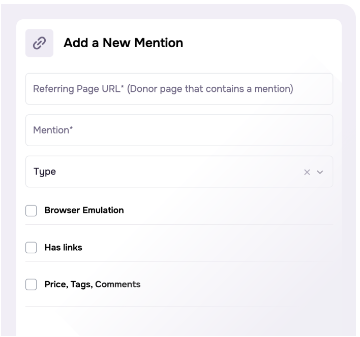Add your unlinked brand mention
