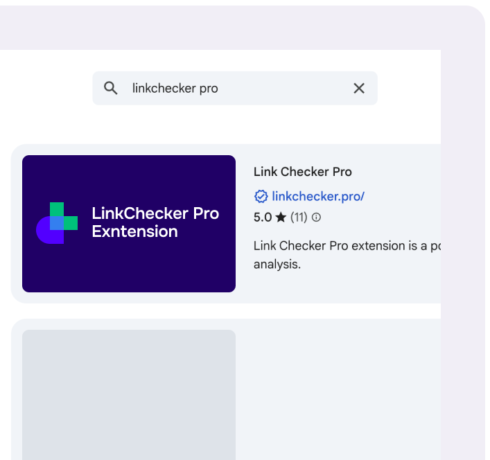 Visit the chrome web store