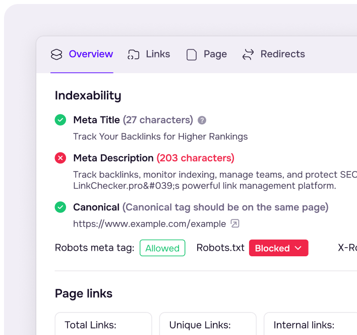 Start checking backlinks