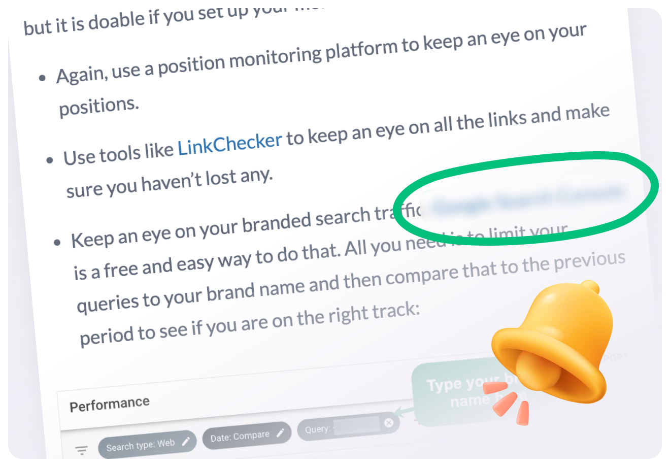 Link Insertion Alerts