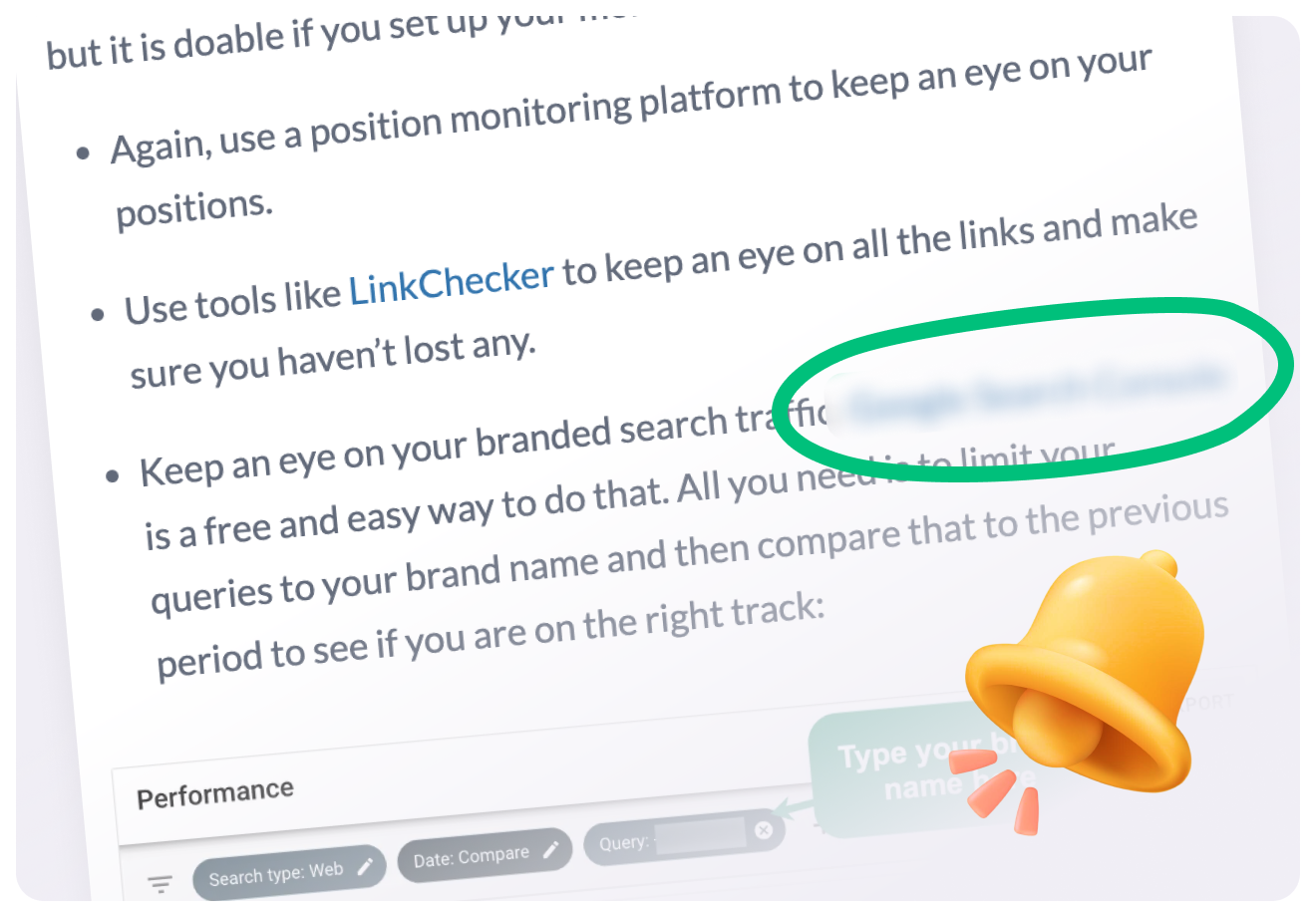 Link Insertion Alerts